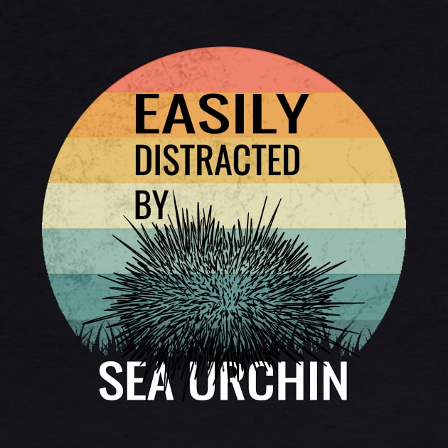 Sea urchin Retro Funny & humor Sea urchins Cute & Cool Art Design Lovers by zyononzy